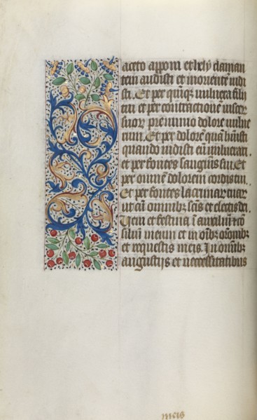 Book of Hours (Use of Rouen): fol. 20v, c. 1470. Master of the Geneva Latini (French, active Rouen,