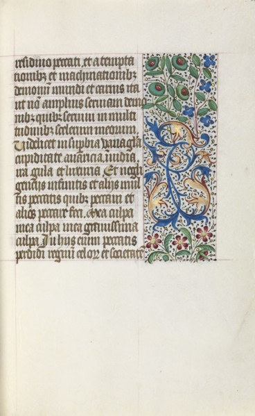 Book of Hours (Use of Rouen): fol. 25r, c. 1470. Master of the Geneva Latini (French, active Rouen,