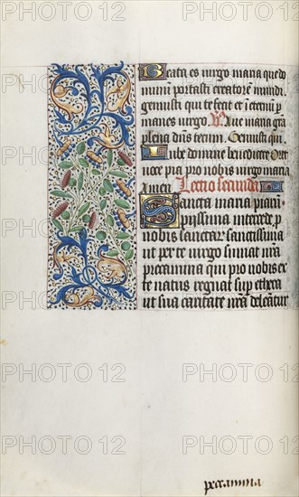 Book of Hours (Use of Rouen): fol. 35v, c. 1470. Master of the Geneva Latini (French, active Rouen,