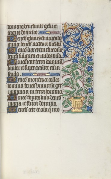 Book of Hours (Use of Rouen): fol. 43r, c. 1470. Master of the Geneva Latini (French, active Rouen,