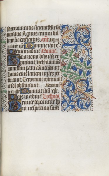 Book of Hours (Use of Rouen): fol. 98r, c. 1470. Master of the Geneva Latini (French, active Rouen,