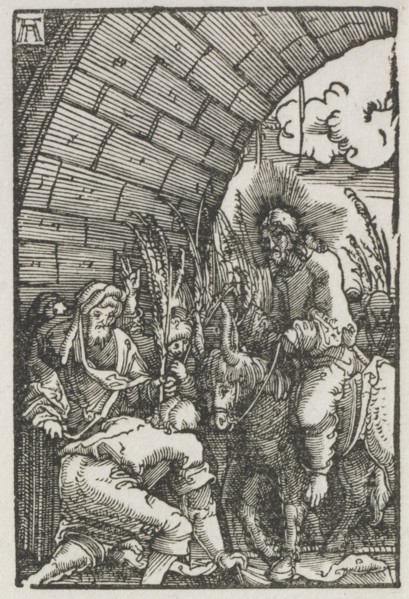 The Fall and Redemption of Man:  The Entry into Jerusalem, c. 1515. Albrecht Altdorfer (German, c.