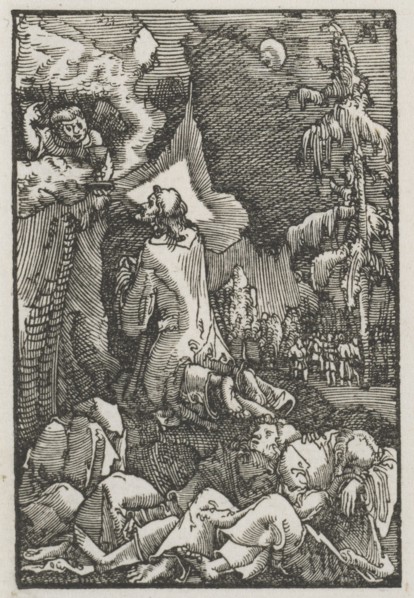 The Fall and Redemption of Man:  Christ on the Mount of Olives, c. 1515. Albrecht Altdorfer