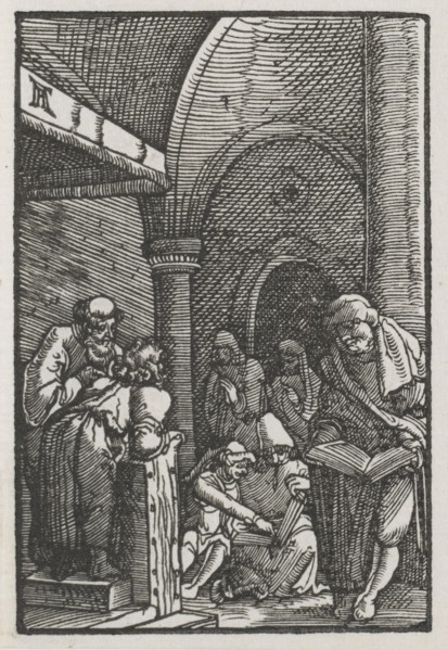 The Fall and Redemption of Man:  Christ Disputing with the Doctors, c. 1515. Albrecht Altdorfer