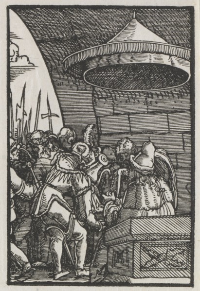 The Fall and Redemption of Man:  Pilate Washing his Hands, c. 1515. Albrecht Altdorfer (German, c.