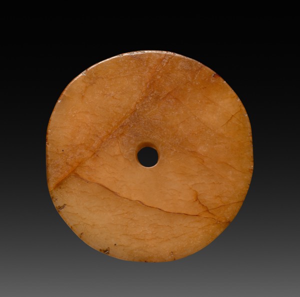 Round Ornament, 206 BC - AD 220. China, Han dynasty (202 BC-AD 220). Jade          ; diameter: 8.4