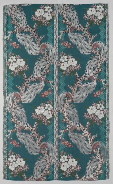 Length of Brocaded Silk, 1723-1774. France, 18th century, Period of Louis XV (1723-1774). Taffeta,