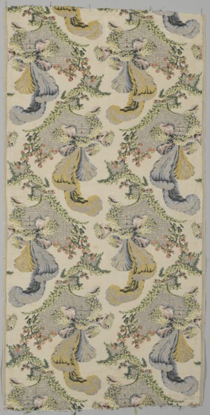 Length of Textile, 1723-1774. France, 18th century, Period of Louis XV (1723-1774). Brocade; silk