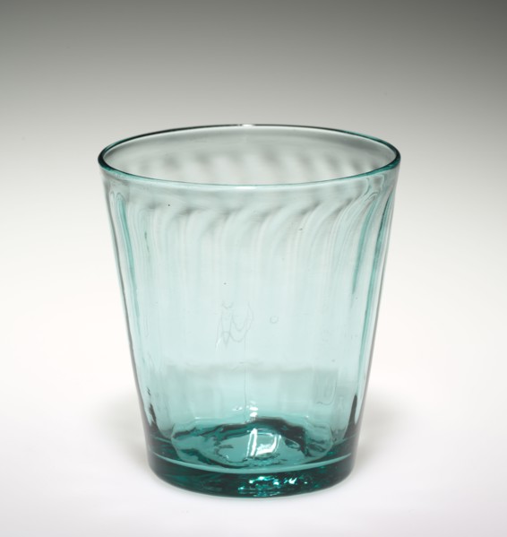 Tumbler, 1800-1850. America, Zanesville, 19th century. Glass; diameter: 8.6 cm (3 3/8 in.);