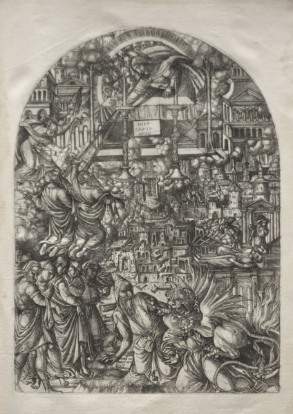 The Apocalypse:  The Measurement of the Temple, 1546-1556. Jean Duvet (French, 1485-1561).