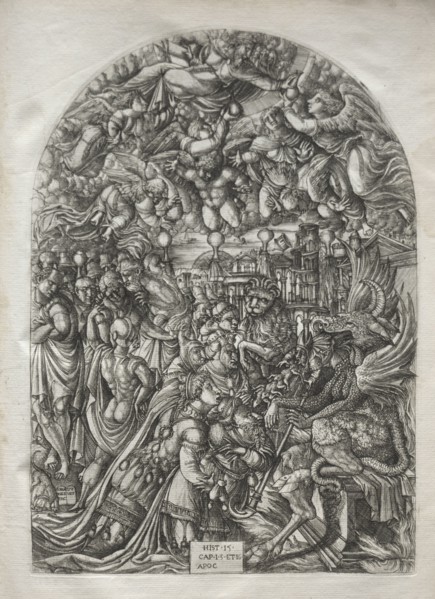 The Apocalypse:  The Woman Clothed with the Sun, 1546-1556. Jean Duvet (French, 1485-1561).