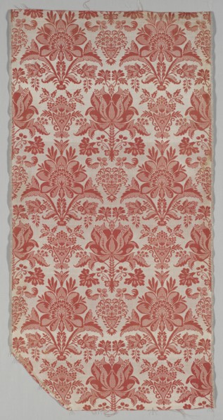 Length of Textile, mid 1700s. France, 18th century, Period of Louis XV (1723-1774). Lampas weave,