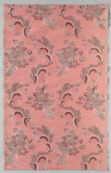 Length of Textile, 1723-1774. France, 18th century, Period of Louis XV (1723-1774). Brocade; silk