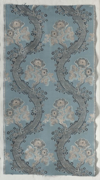 Length of Textile, 1723-1774. France, 18th century, Period of Louis XV (1723-1774). Brocade; silk