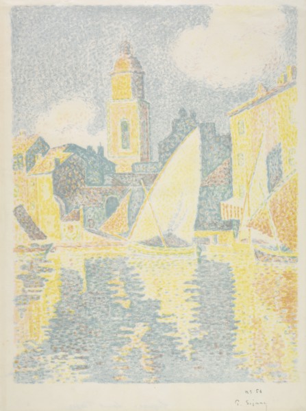 Saint-Tropez:  The Port, 1897-1898. Paul Signac (French, 1863-1935). Color lithograph; sheet: 50.8