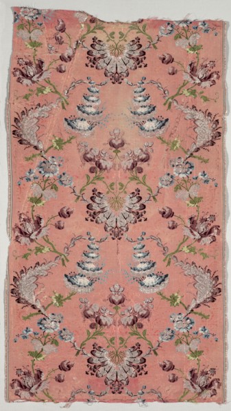 Length of Textile, 1723-1774. France, 18th century, Period of Louis XV (1723-1774). Brocade; silk