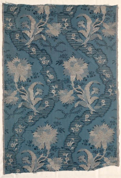 Two Joined Panels of Figured Silk, 1723-1774. France, 18th century, Period of Louis XV (1723-1774).