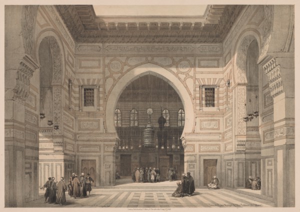 Egypt and Nubia:  Volume III - No. 36, Interior of the Mosque of the Sultan El Ghoree, 1838. Louis