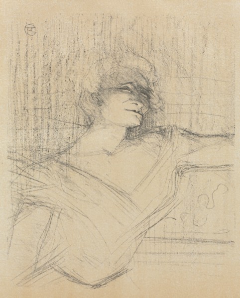 Yvette Guilbert-English Series:  Dans la glu, 1898. Henri de Toulouse-Lautrec (French, 1864-1901).
