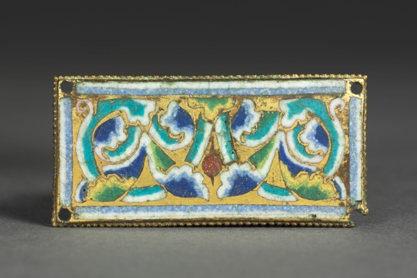 Plaque from a Reliquary Shrine, c. 1180-1190. Germany, Rhine Valley, Cologne, Romanesque period,