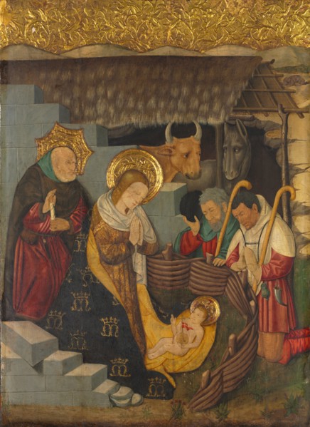 The Nativity, c. 1457. Jaume Ferrer (Spanish, 1460/70). Oil, tempera, and gold on wood panel (fir);