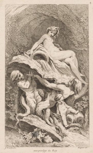 Book of Fountains:  No. 4, c. 1736. Gabriel Huquier (French, 1695-1772), after François Boucher