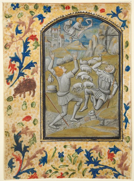 Leaf from a Book of Hours: Coronation of the Virgin, c. 1470-1480. Guillaume Vrelant (Flemish, c.