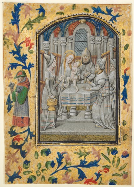 Leaf from a Book of Hours: The Visitation, c. 1470-1480. Guillaume Vrelant (Flemish, c. 1454-1481).