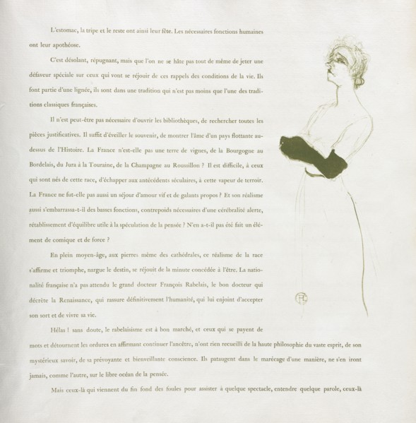 Yvette Guilbert-French Series:  No. 10, 1894. Henri de Toulouse-Lautrec (French, 1864-1901).