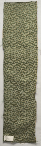 Silk Fragment, 17th century. Spain, 17th century. Damask: silk; average: 95.4 x 22.9 cm (37 9/16 x