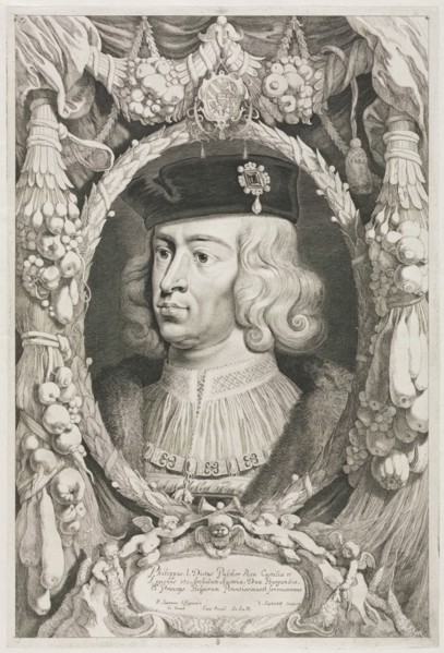 The Dukes of Burgundy:  No. 8.  Portrait of Philippe I (the Handsome) of Castile. Jonas Suyderhoef