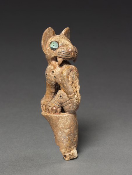 Handle of a Throwing Stick, c. 700-900. Peru, South Coast, Tiwanaku style, 400-1000. Bone; overall: