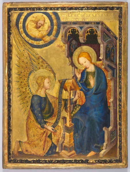 The Annunciation, 1380s. Netherlands, or possibly France, 14th century. Tempera and oil with gold