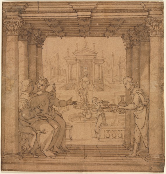 Illustration from Torquato Tasso's Gerusalemme Liberata, 1586-1590. Bernardo Castello (Italian,
