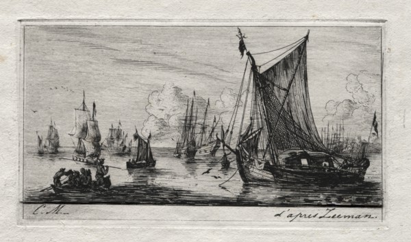 South Sea Fishers, 1850. Charles Meryon (French, 1821-1868). Etching