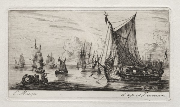 South Sea Fishers, 1850. Charles Meryon (French, 1821-1868). Etching