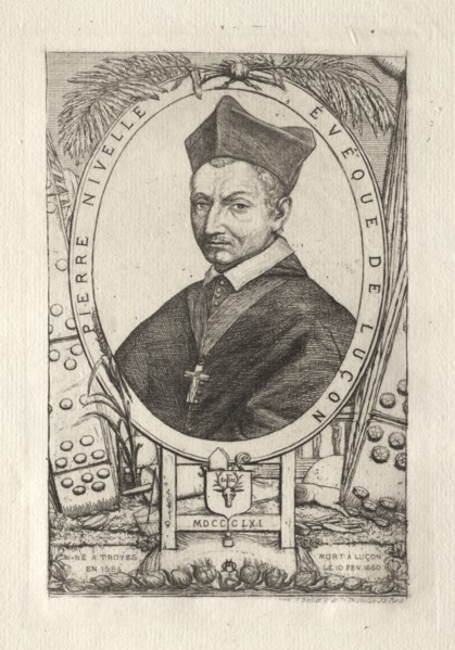 Pierre Nivelle, Bishop of Luçon, 1861. Charles Meryon (French, 1821-1868). Etching