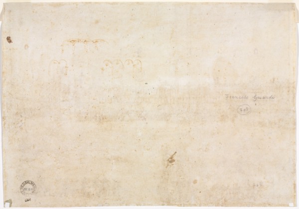 Three Sketches of Arches, 1782. Francesco Guardi (Italian, 1712-1793). Pen and brown ink; sheet: 25