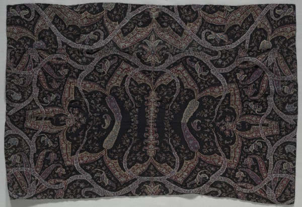 Fragment of a Shawl, mid 1800s. India, Kashmir, mid-19th century. Tapestry twill; wool; overall: 49