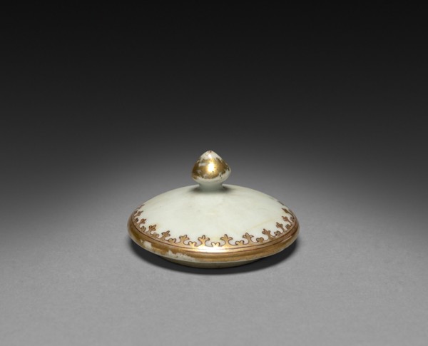 Ewer (lid), 1749. China, Chinese Export, 18th century. Porcelain; overall: 14 x 6.4 cm (5 1/2 x 2
