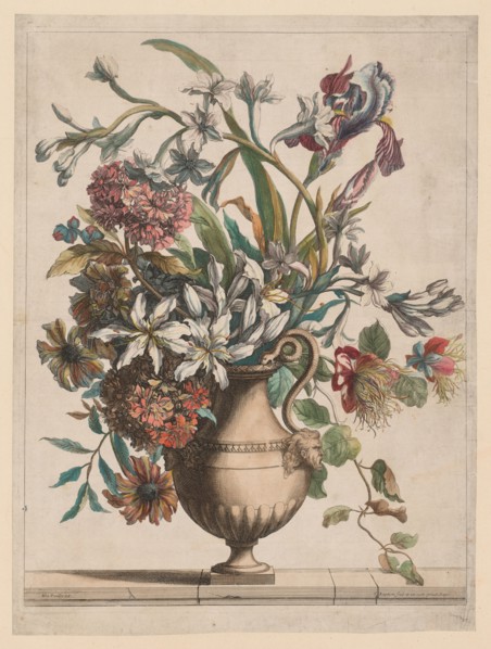 Liure de Toutes Sortes de fleurs d'après nature:  Vase of Flowers. Jean-Baptiste I Monnoyer