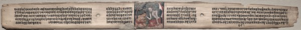 Leaf from Gandavyuha: Sudhana is Blessed by a Rishi, from Chapter 16 Prabhutopasika (recto); Leaf