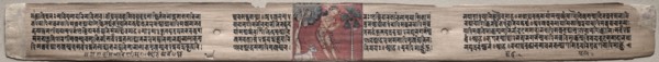 Leaf from Gandavyuha: Sudhana in a Landscape, from Chapter 22 Achala (recto); Leaf from Gandavyuha: