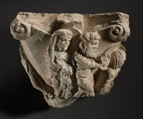 Fragment of a Capital with Scenes from Mary’s Infancy, early 1100s. Workshop of The Cathedral of