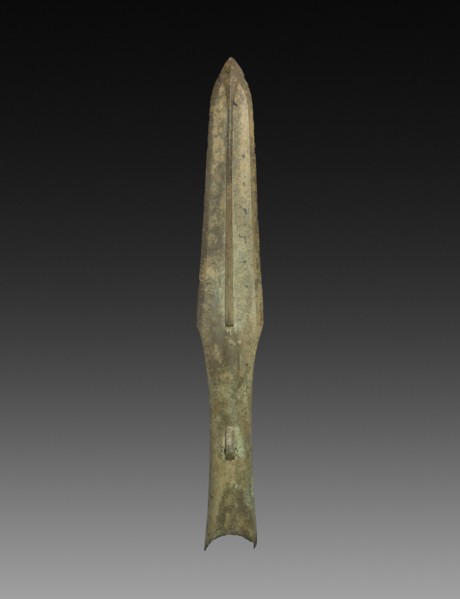 Spear Point, Zhou dynasty (1045-256 BC). China, Zhou dynasty (c. 1046-256 BC). Bronze; overall: 3.1