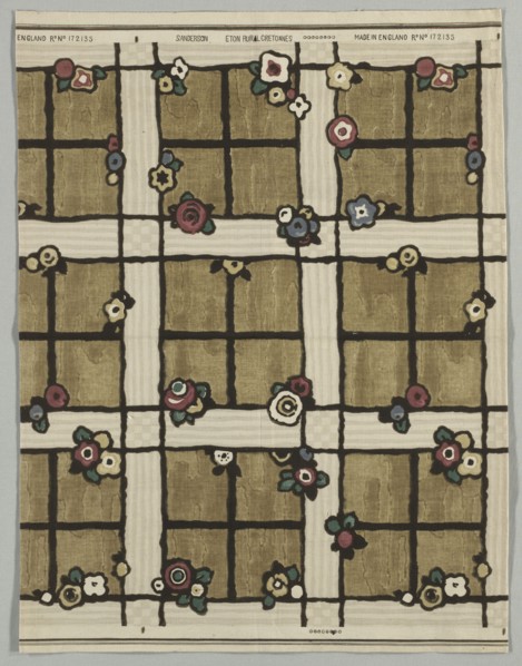 Eton Rural Cretonne (No. 172135), late 19th century. England, late 19th century. Plain weave