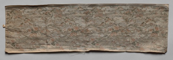 Textile, late 1800s-early 1900s. Japan, late 19th - early 20th century. Silk, metallic thread;