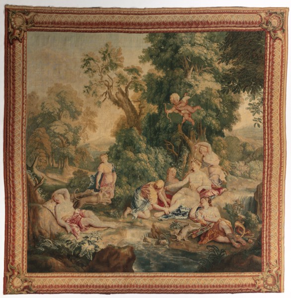 Diana's Return from the Chase (from Set of Ovid's Metamorphoses), 1704-1731. Gobelins (French).