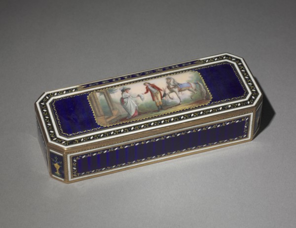 Box, early 1800s. Switzerland, early 19th century. Gold and enamel; overall: 2.3 x 3.5 cm (7/8 x 1