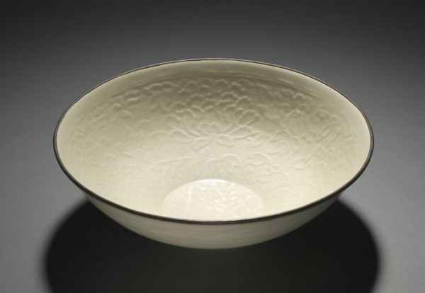 Large Bowl with Peony Scrolls, 1100s. China, Hebei province, Quyang, Jin dynasty (1115-1234).